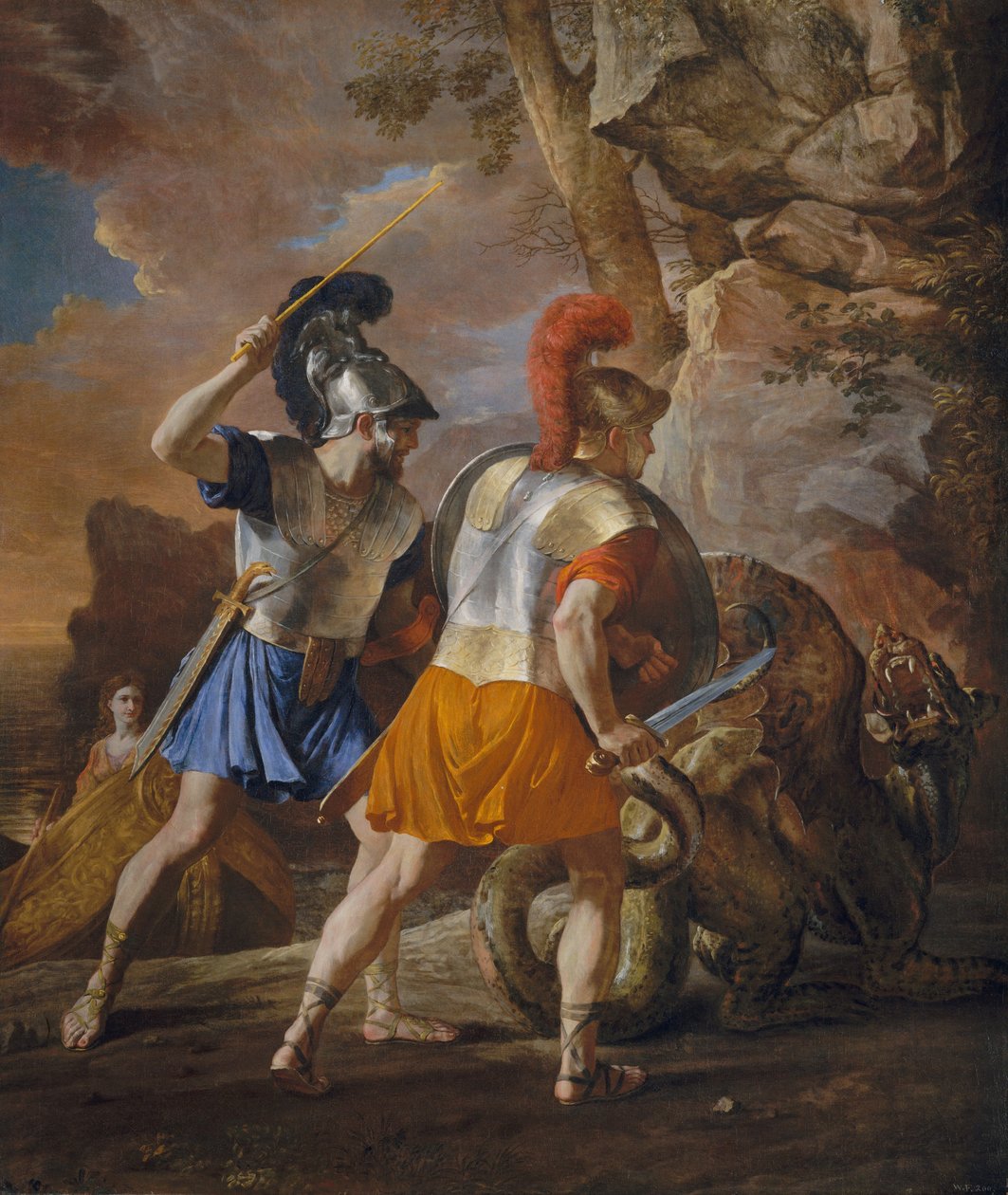The Companions of Rinaldo av Nicolas Poussin