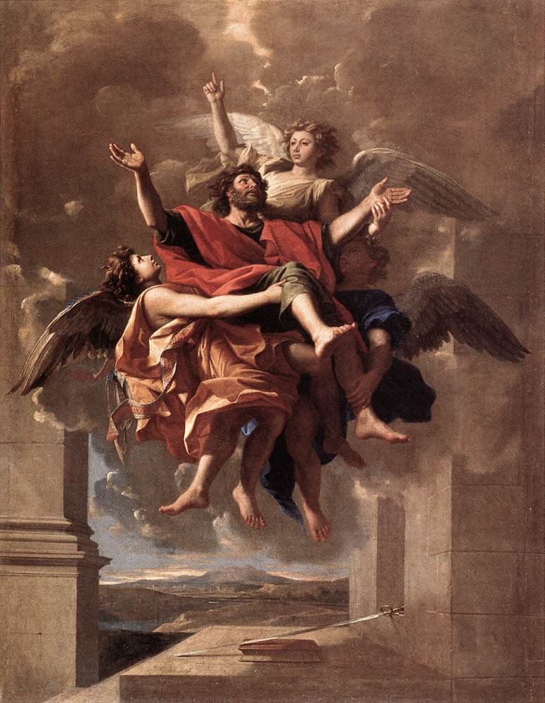 The Ecstasy of St Paul av Nicolas Poussin