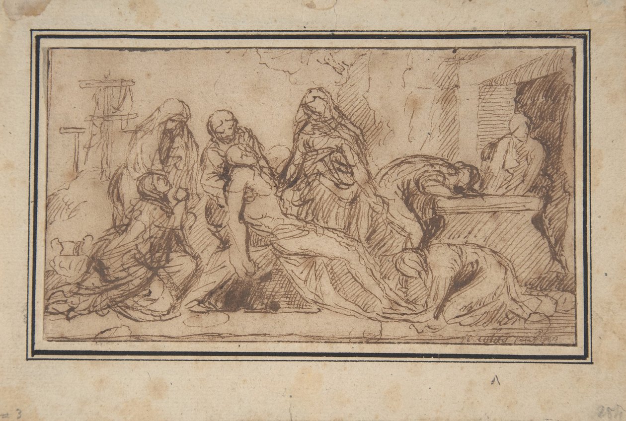 Gravläggningen, c.1656–57 av Nicolas Poussin