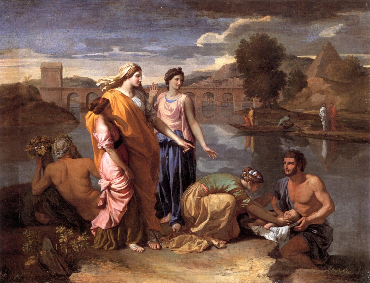 The Finding of Moses av Nicolas Poussin