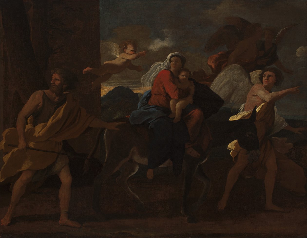 Flygningen till Egypten, 1627-28 av Nicolas Poussin