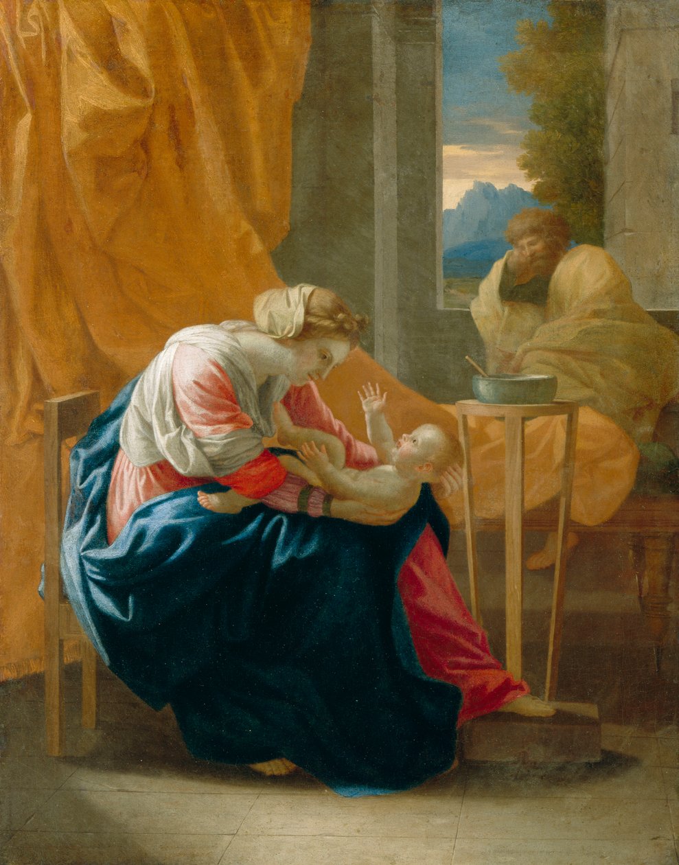 Den heliga familjen, 1641 av Nicolas Poussin