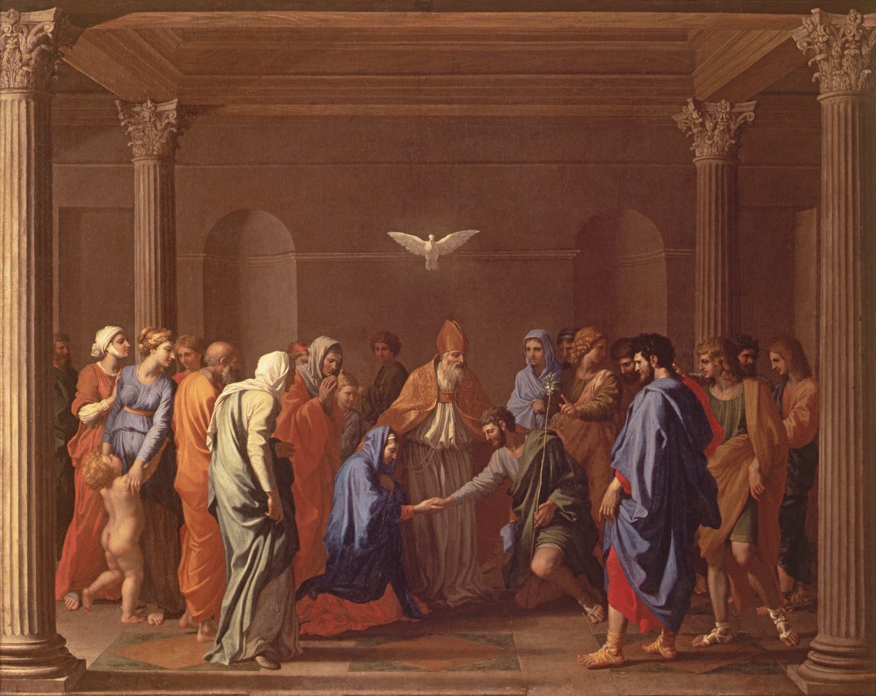 Jungfruens bröllop, ca 1638-40 av Nicolas Poussin