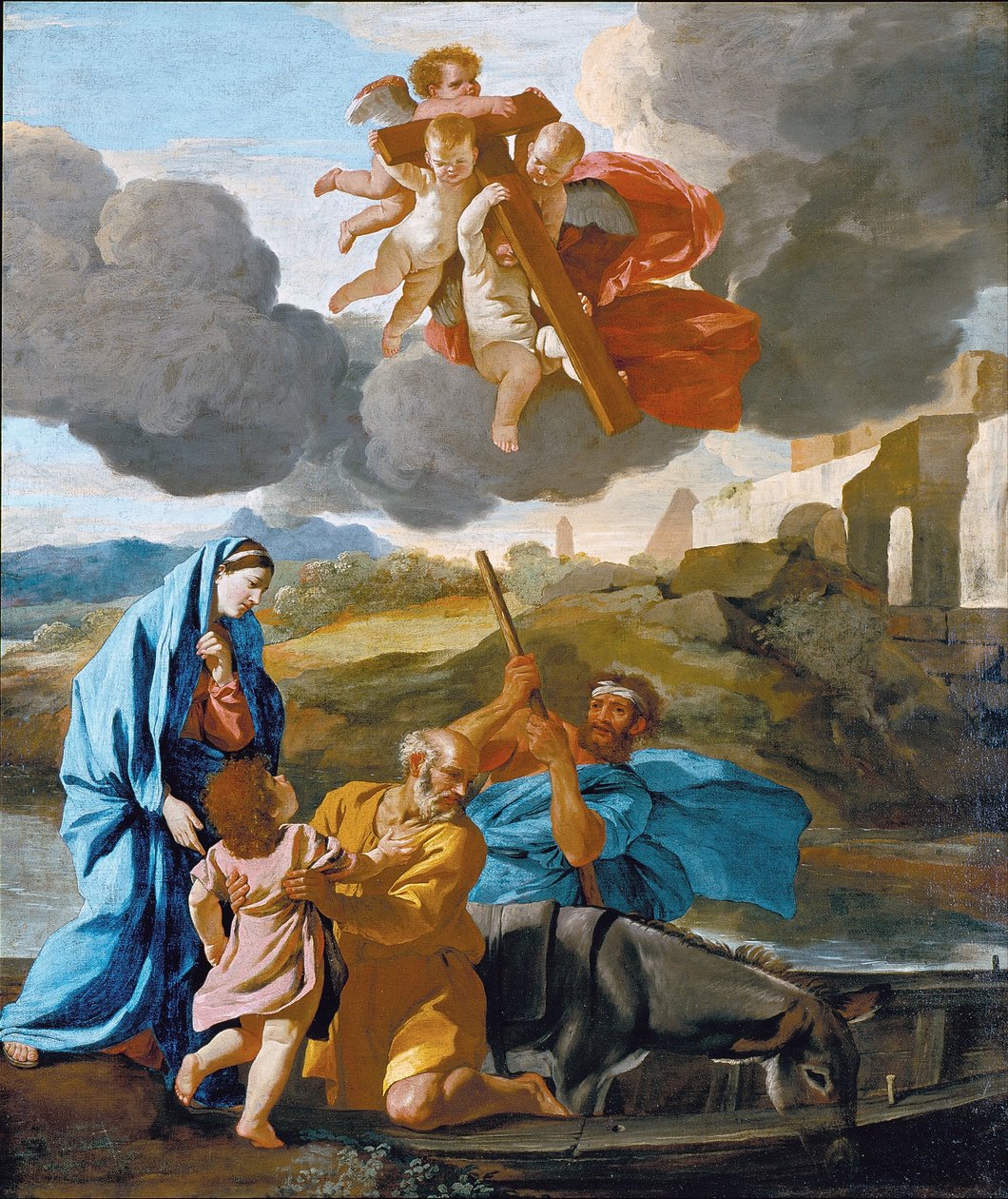 The Return of the Holy Family from Egypt av Nicolas Poussin