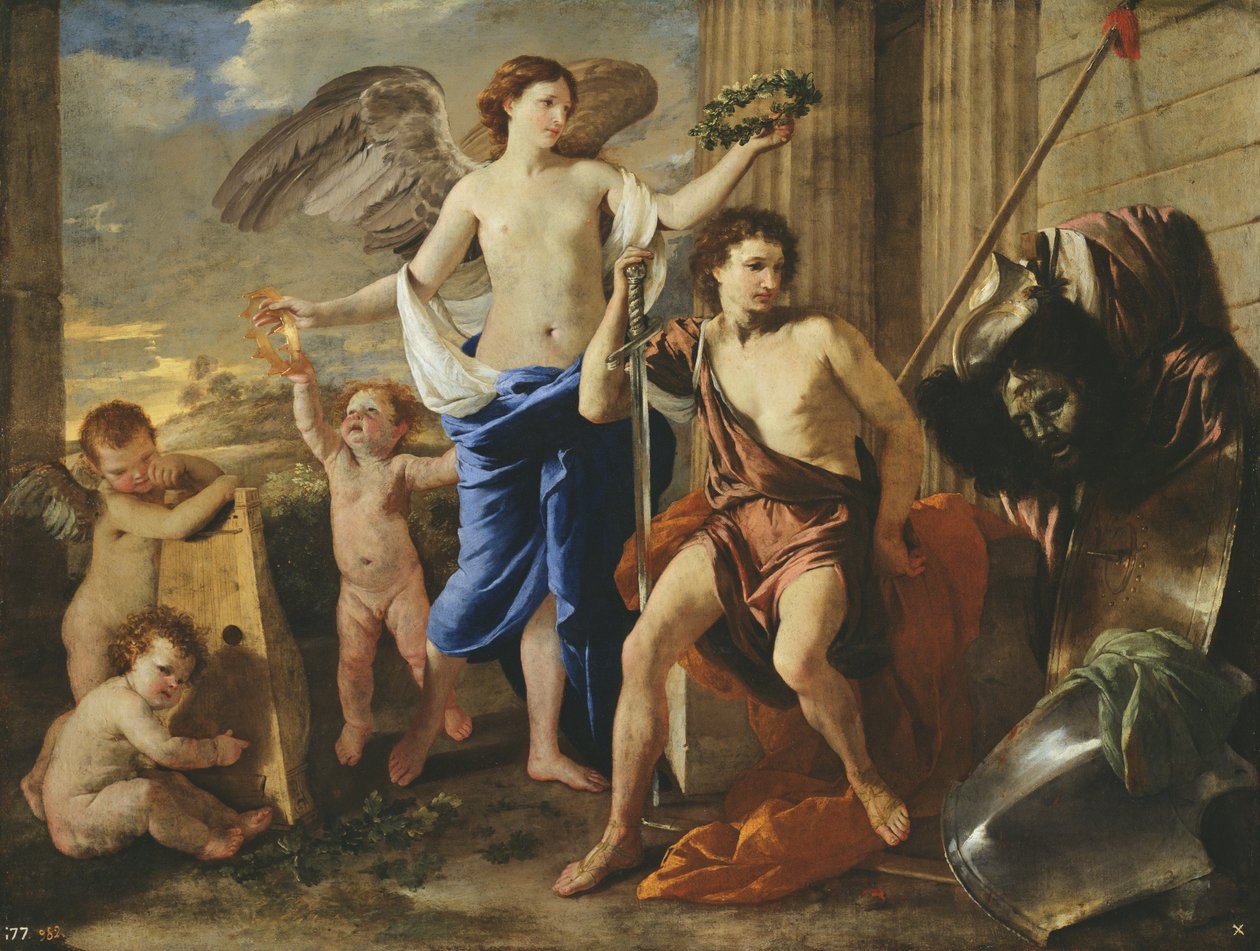 Davids triumf, ca 1630 av Nicolas Poussin