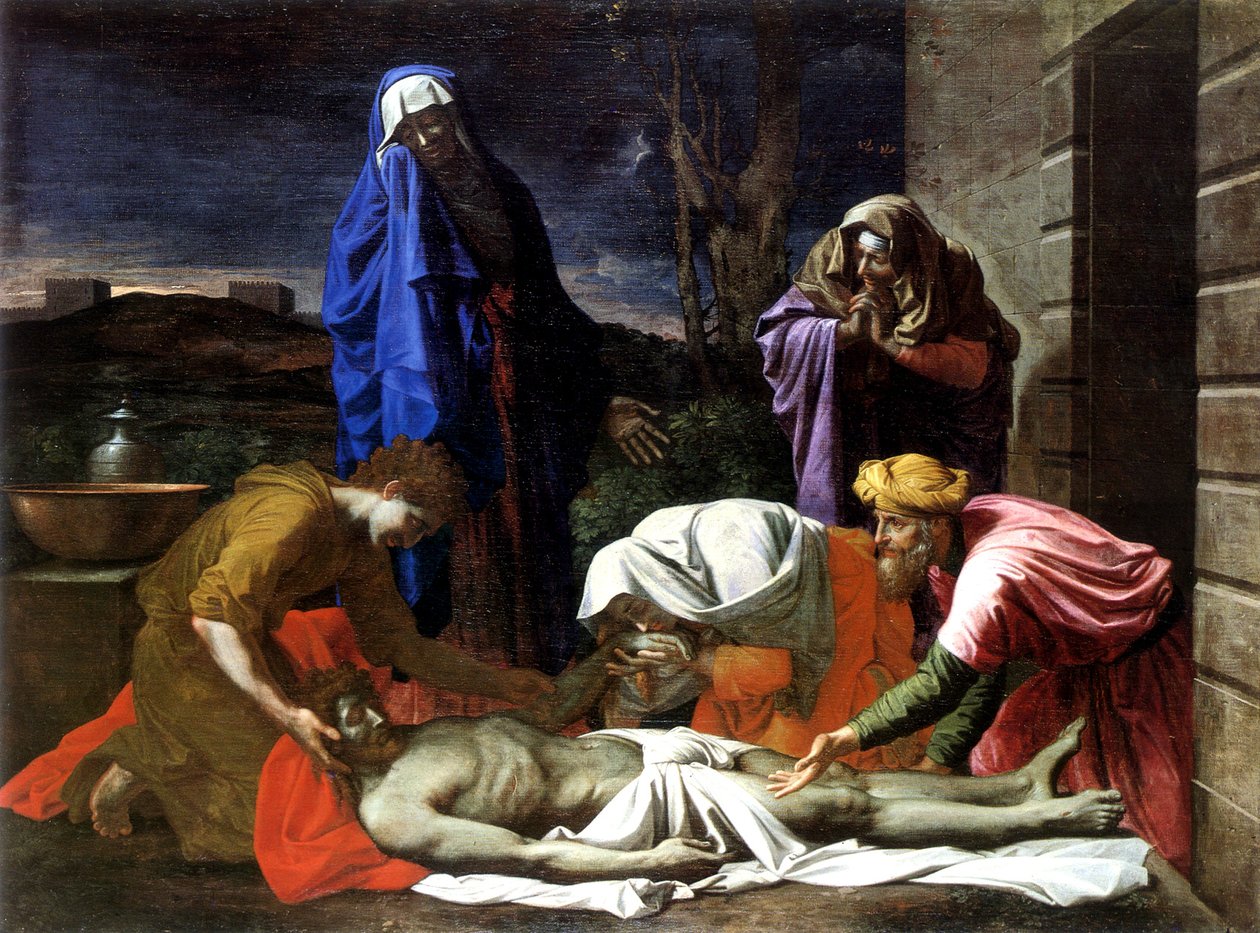 The lamentation over the dead Christ av Nicolas Poussin