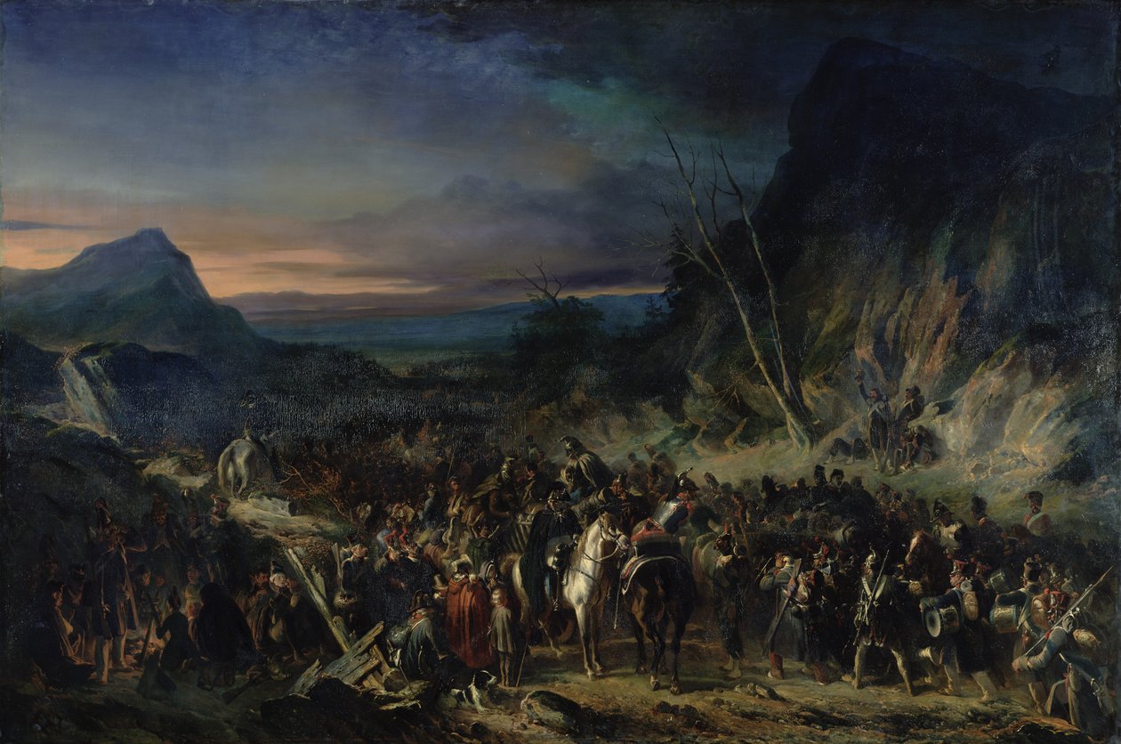 Ravinen, kampanj 1809, 1843 av Nicolas Toussaint Charlet