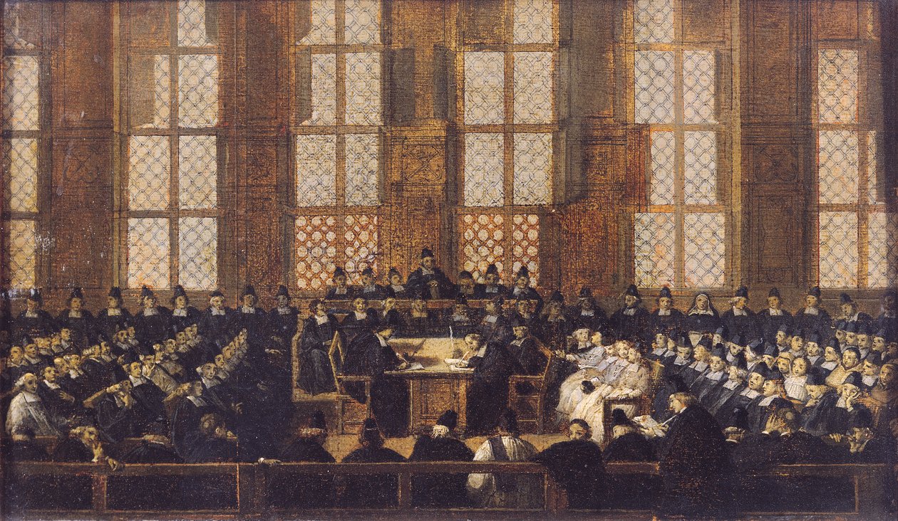 Dissidentbiskoparnas överklagande vid Sorbonne, 5 mars 1717 av Nicolas Vleughels