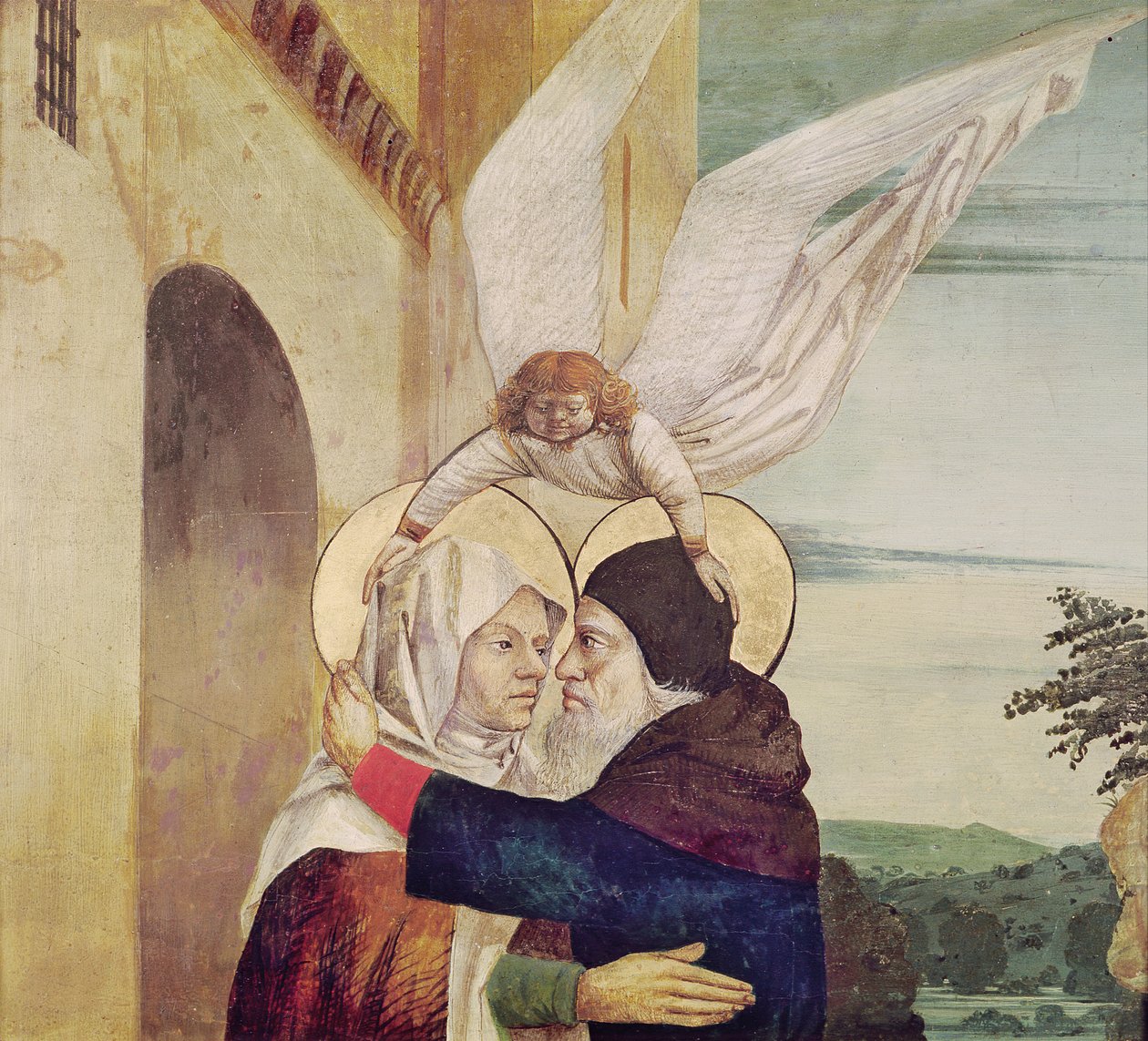 Mötet mellan St. Anne och St. Joachim vid Gyllene porten, c.1499 av Nicolas d