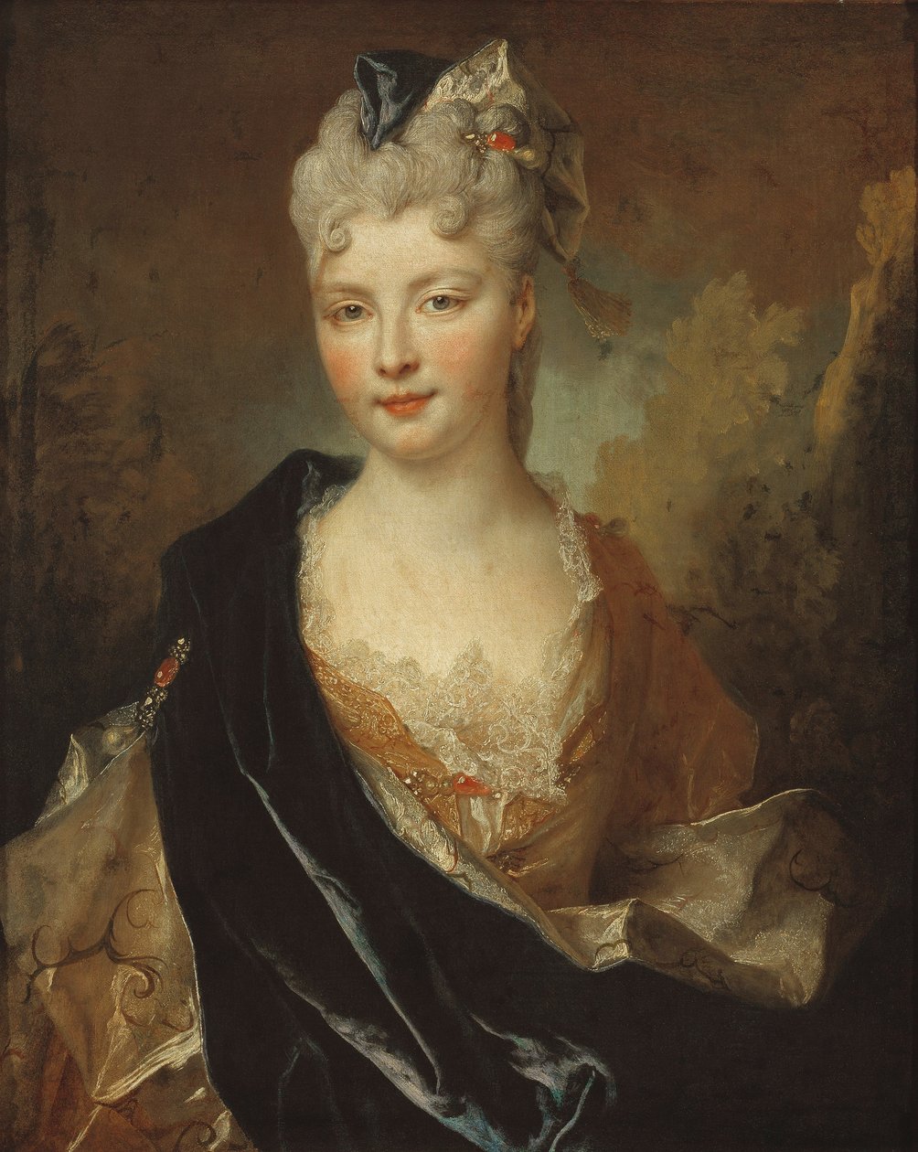 Porträtt av en ung dam av Nicolas de Largillière