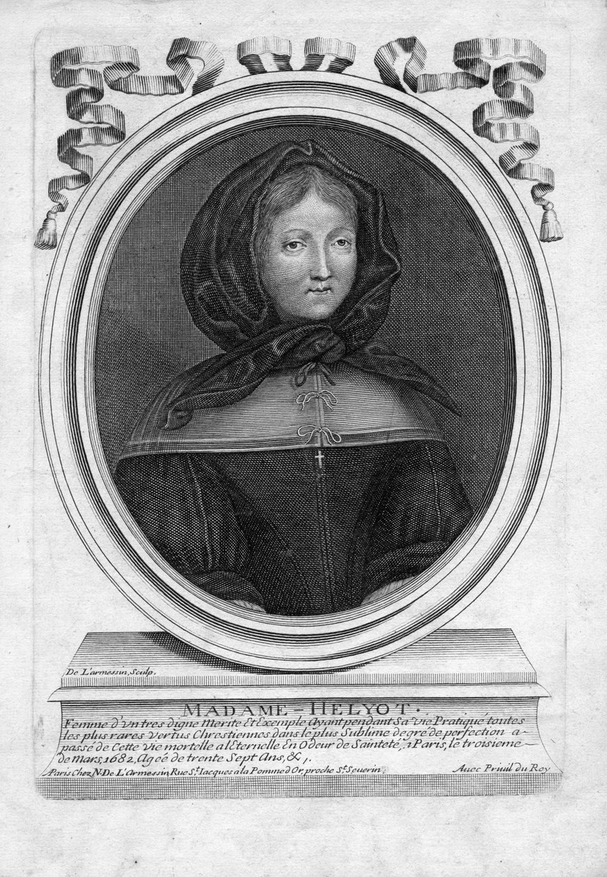 graverat porträtt av Nicolas de Larmessin