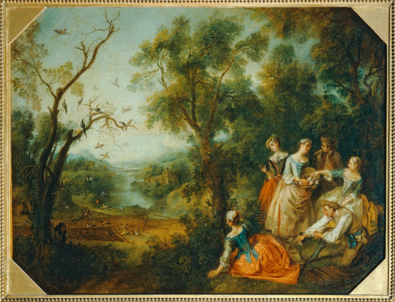 Le printemps - Våren ... av Nicolas (attr. to) Lancret
