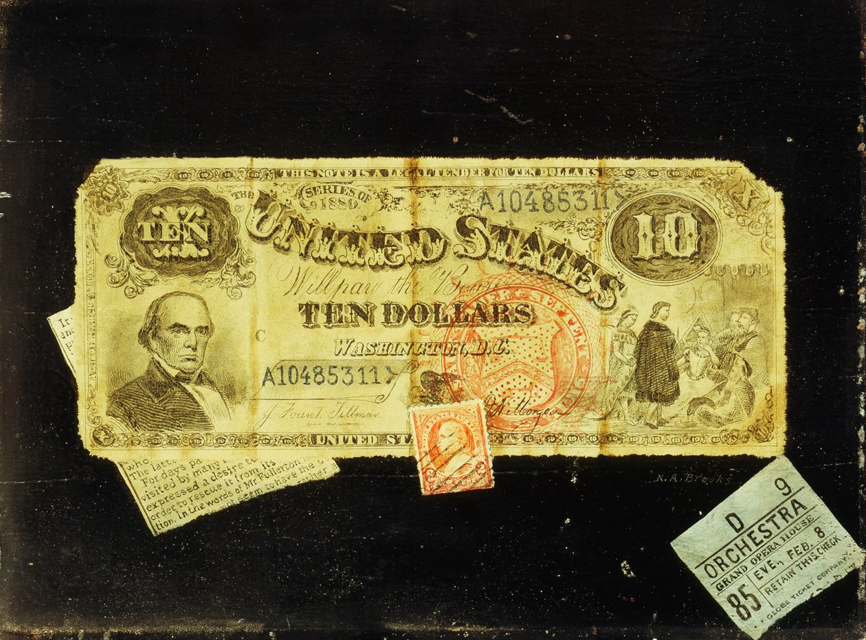 tiodollarsedeln, av Nicolas Alden Brooks