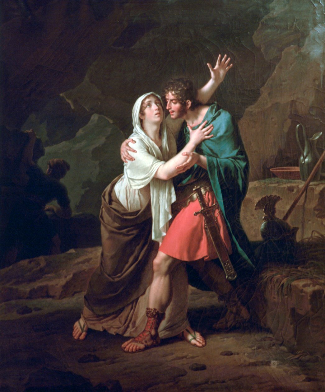Eponine och Sabinus, 1802 av Nicolas Andre Monsiau