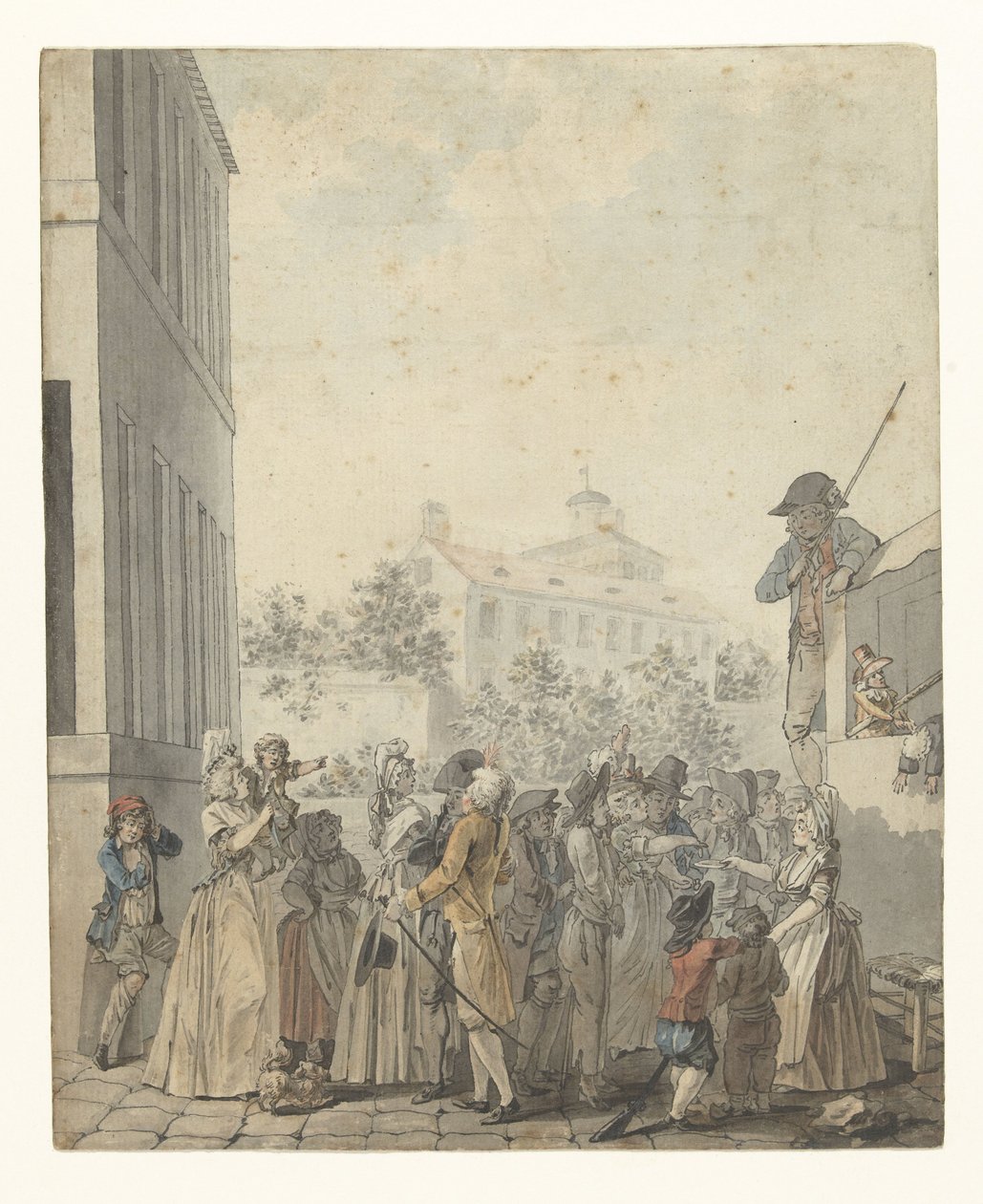 Dockteater på en fyrkant av Nicolas Antoine Taunay