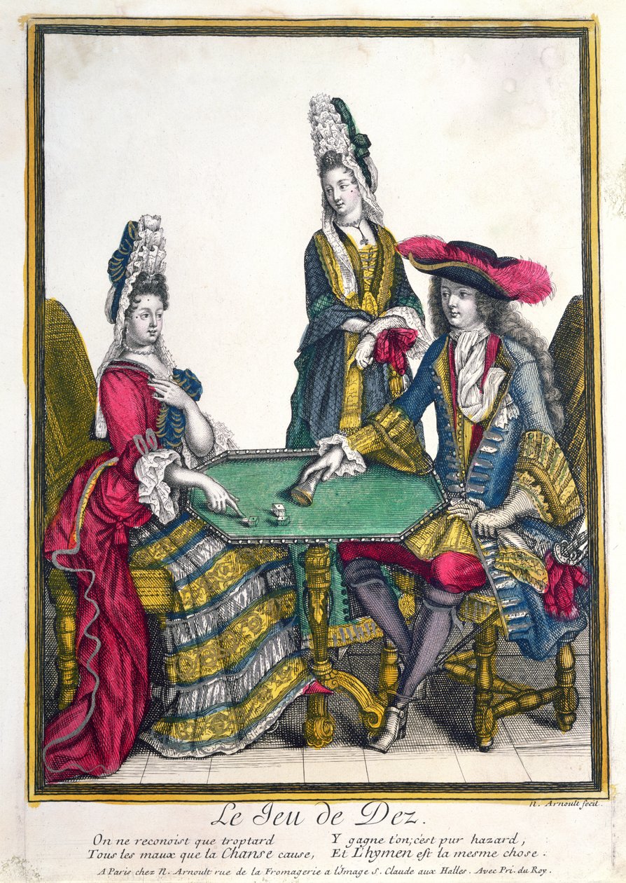 Le Jeu de Dez (Tärningsspel), sent 1600-tal av Nicolas Arnoult