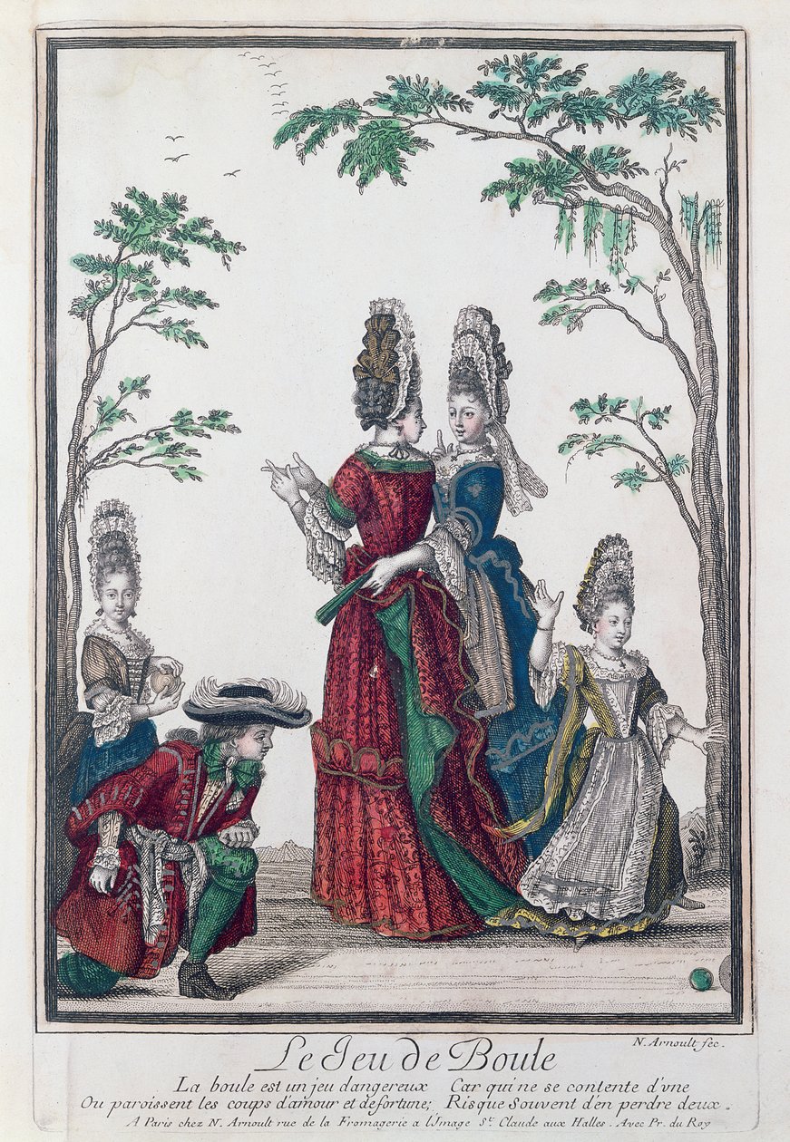 Bålspel (Le Jeu de Boule), slutet av 1600-talet av Nicolas Arnoult
