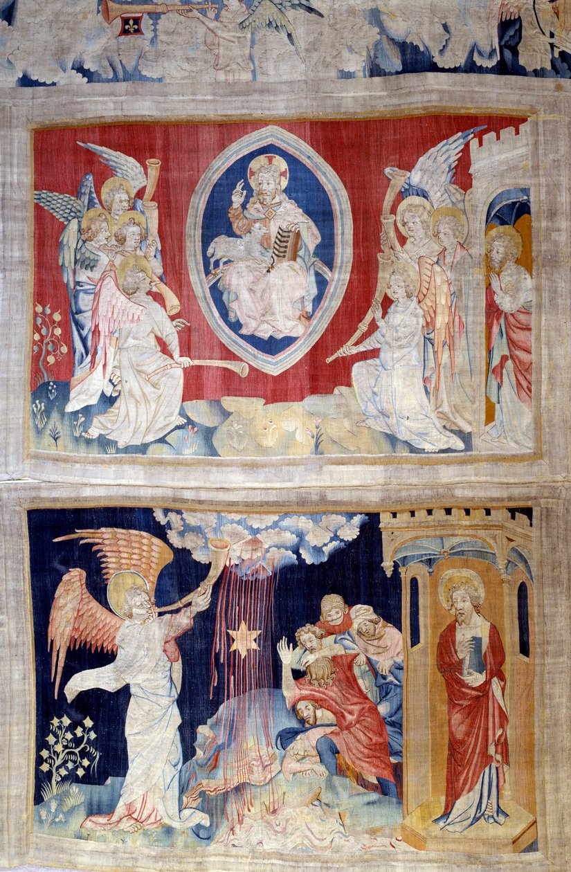Uppenbarelsens upphängning (1373-1383) av Nicolas Bataille