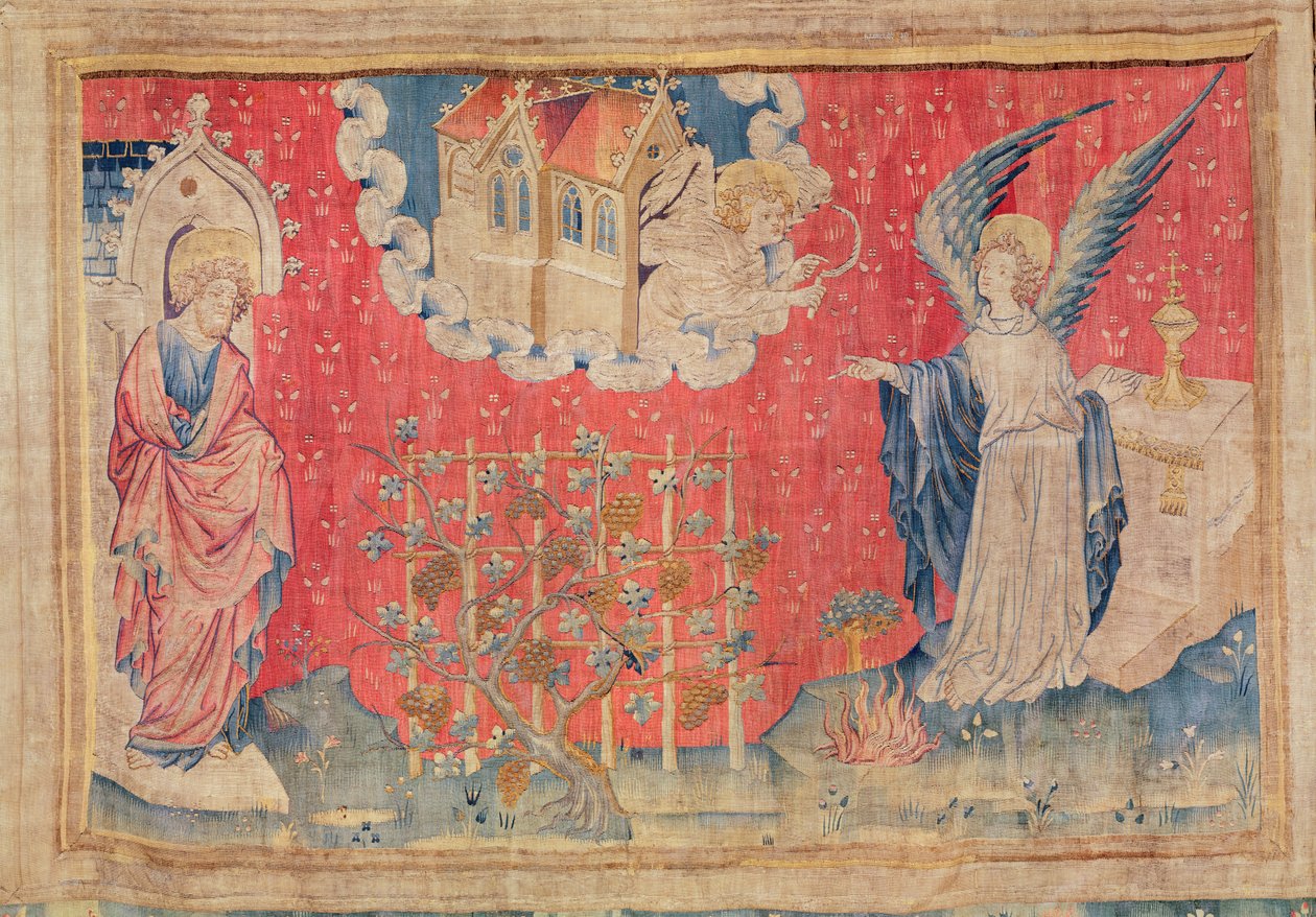 The Harvest of the Damned, från Apocalypse Tapestry of Angers, 1373-87 (gobeläng) av Nicolas Bataille