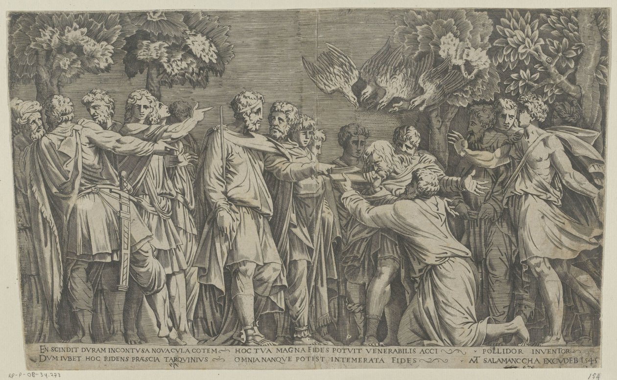 Forntida augur av Nicolas Beatrizet (attributed to)