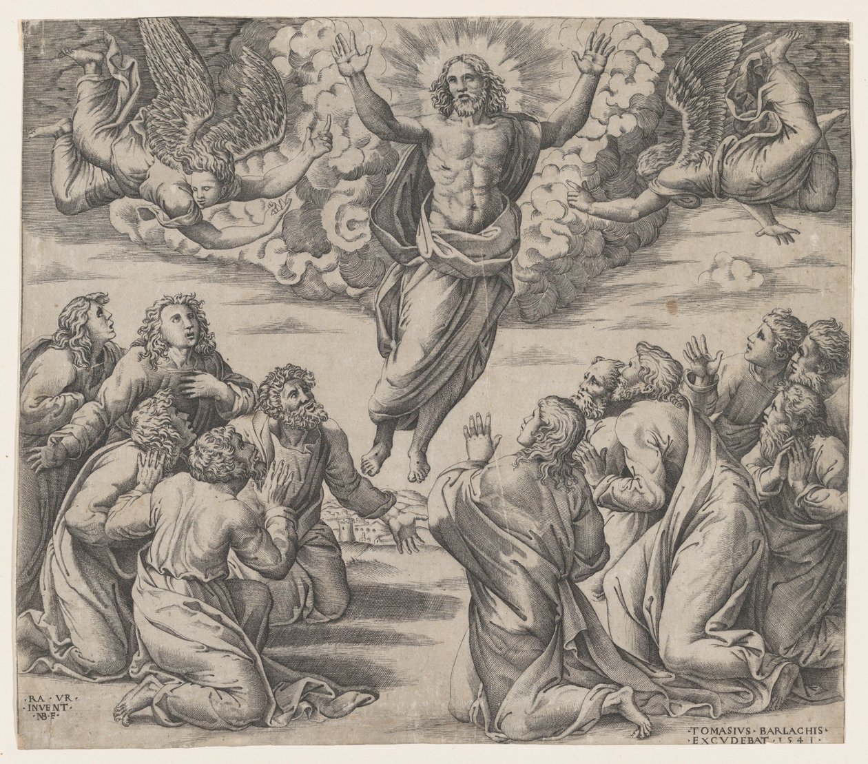 Förvandlingen, efter Rafael, 1541., 1541. av Nicolas Beatrizet