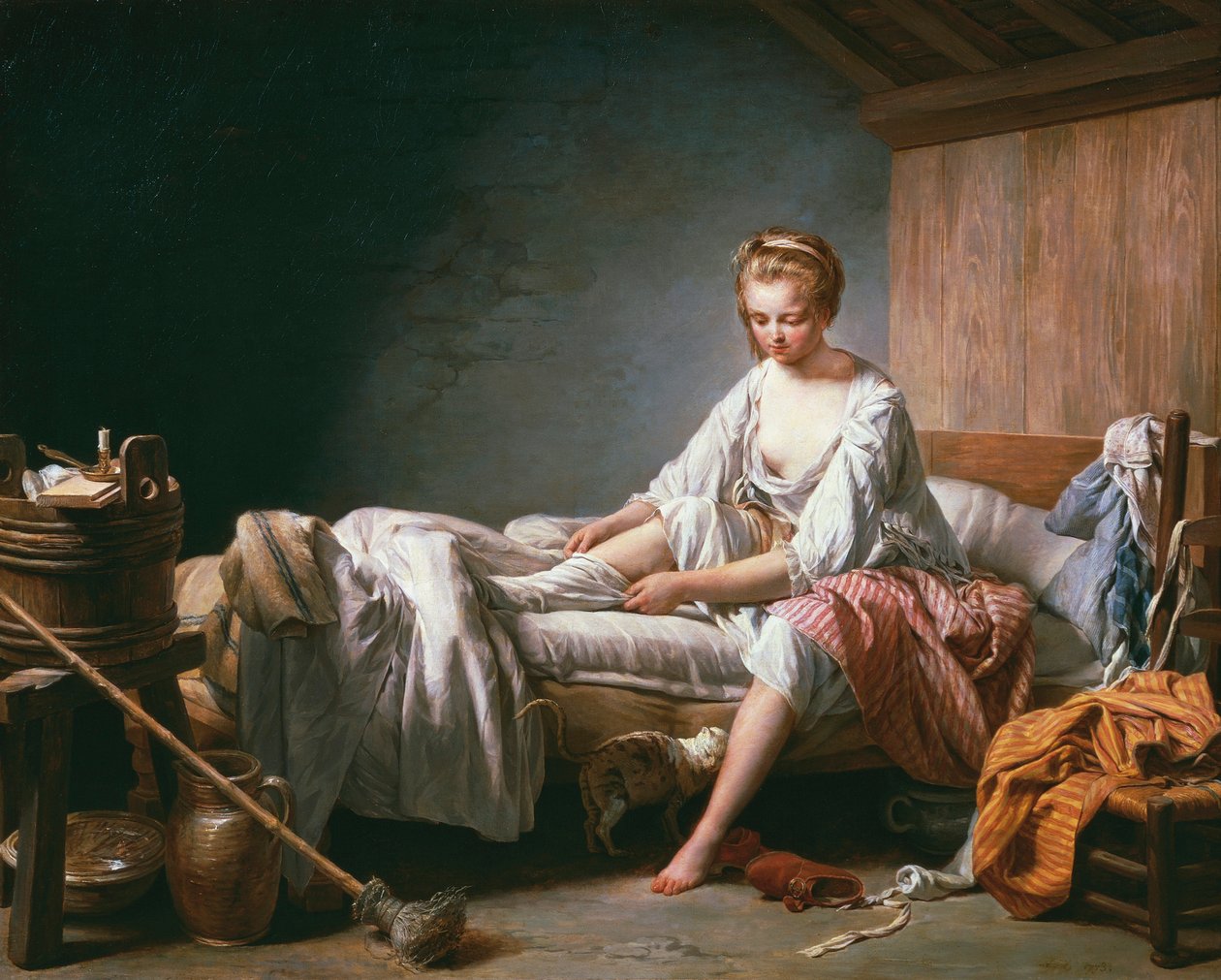 LE spakens fläkt slår på (fläktmask åh du stiger på morgonen) av Nicolas Bernard Lepicie
