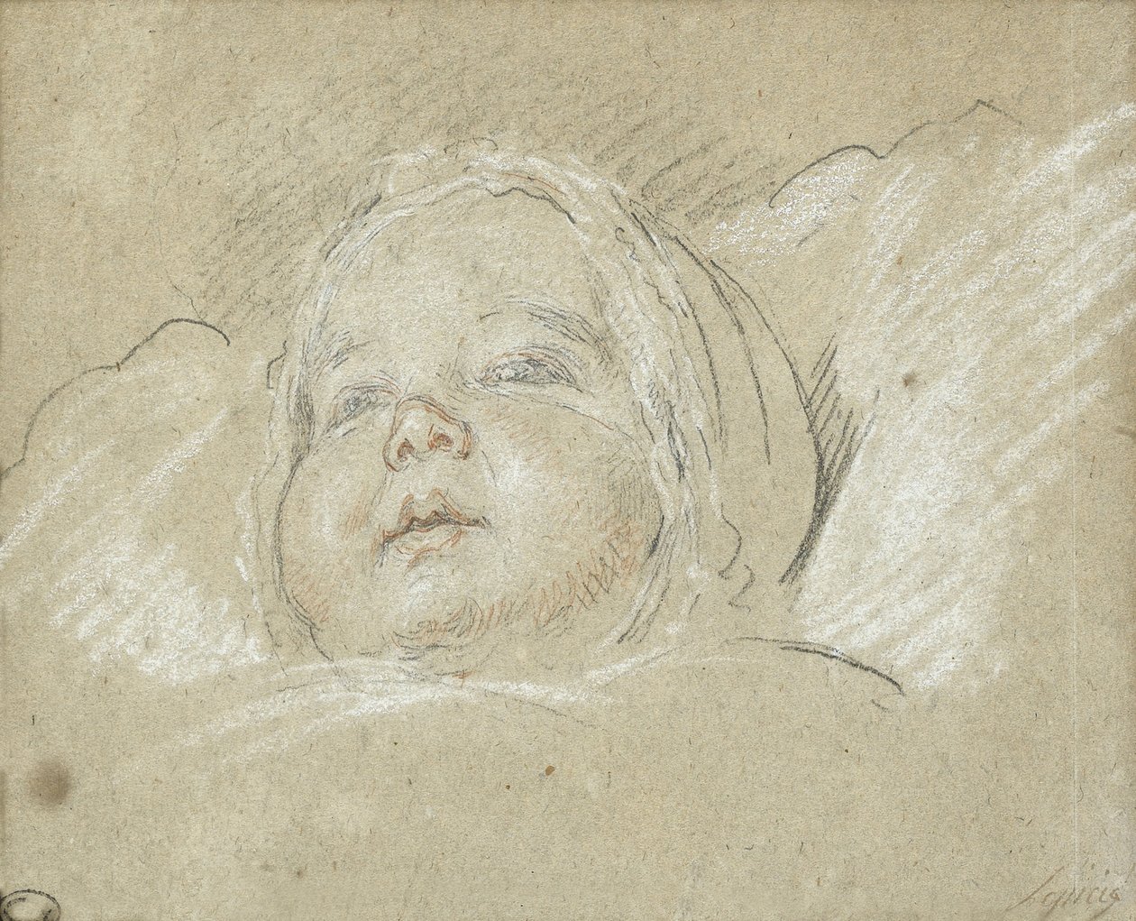 Louis-Philippe 1773-1850, hertig av Chartres som barn, 1773 av Nicolas Bernard Lepicie