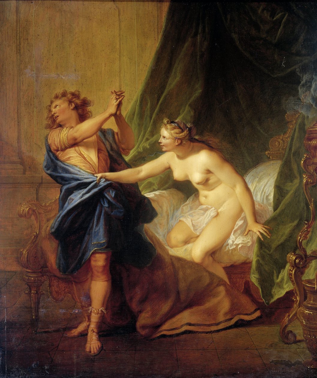 Josef och Potifars hustru av Nicolas Bertin