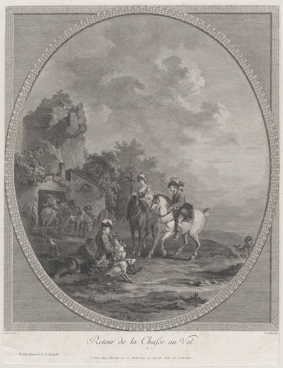 Återkomst från viltjakten, 1786., 1786. av Nicolas Colibert