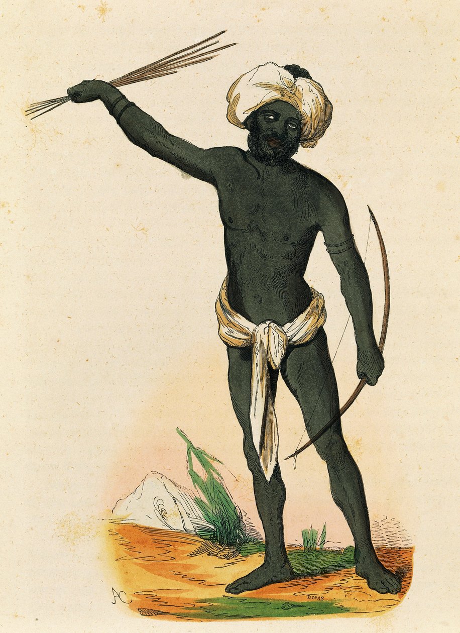 Aborigin från ön Vatou-Lele (Fijiöarna) av Nicolas Dally
