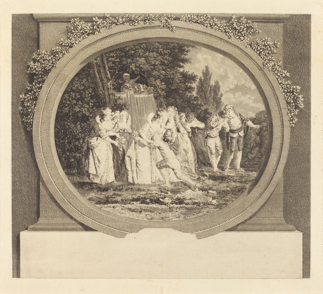 Önskemål accepteras av Nicolas Delaunay after Jean Honoré Fragonard