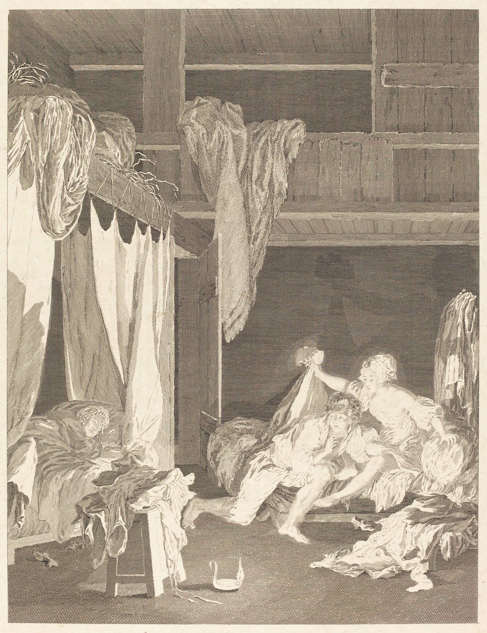 Sentinel är standard av Nicolas Delaunay after Pierre Antoine Baudouin