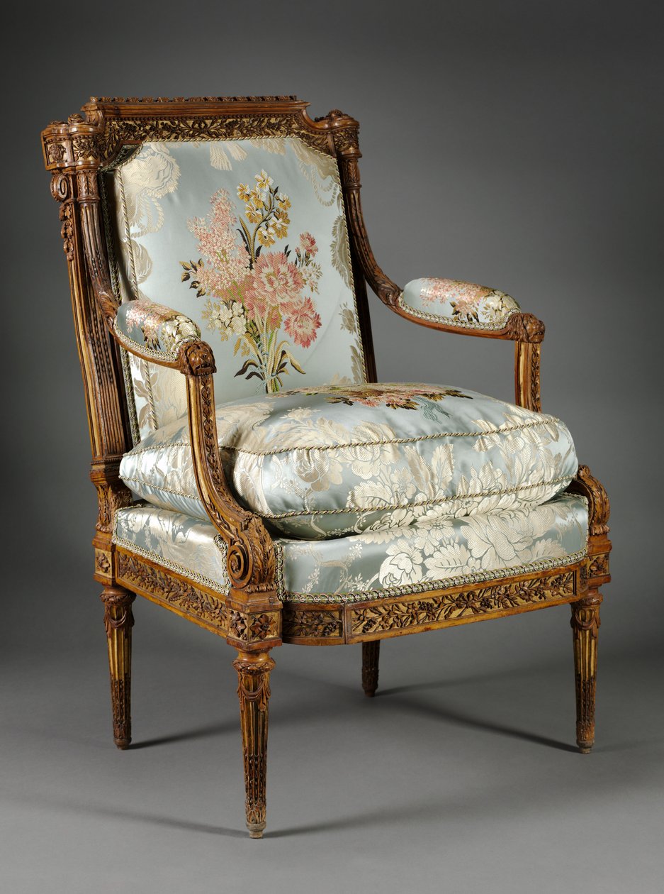 Fåtölj, ca 1785 (buxbom) av Nicolas Denis Delaisement