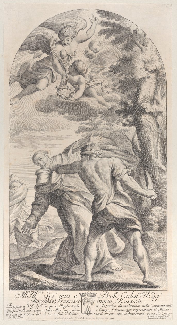 Ett helgons martyrskap, 1693., 1693. av Nicolas Dorigny