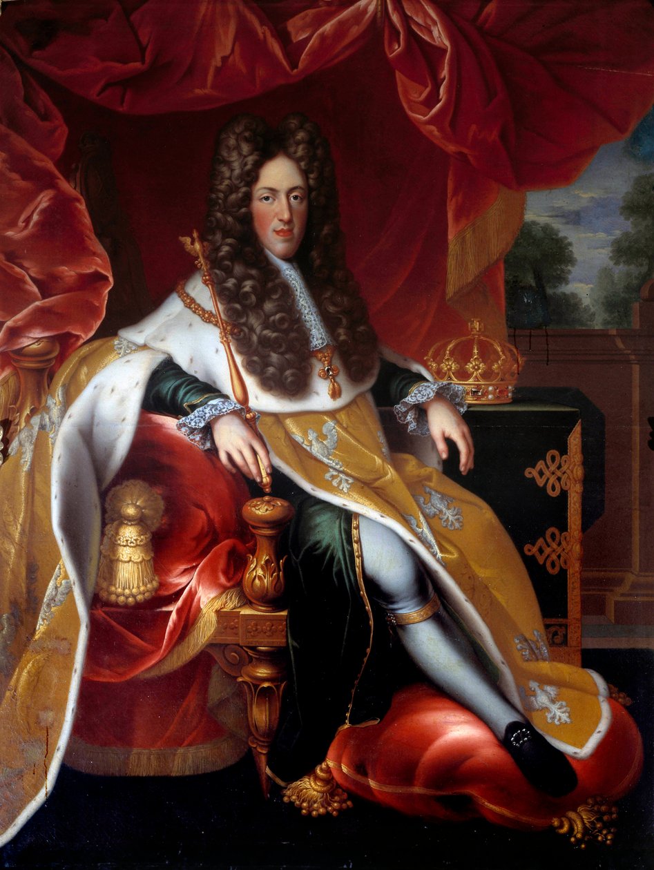 Porträtt till fots av Leopold I (1679-1729) hertig av Lorraine 1703. Målning av Nicolas Dupuy (1650-1711) av Nicolas Dupuy