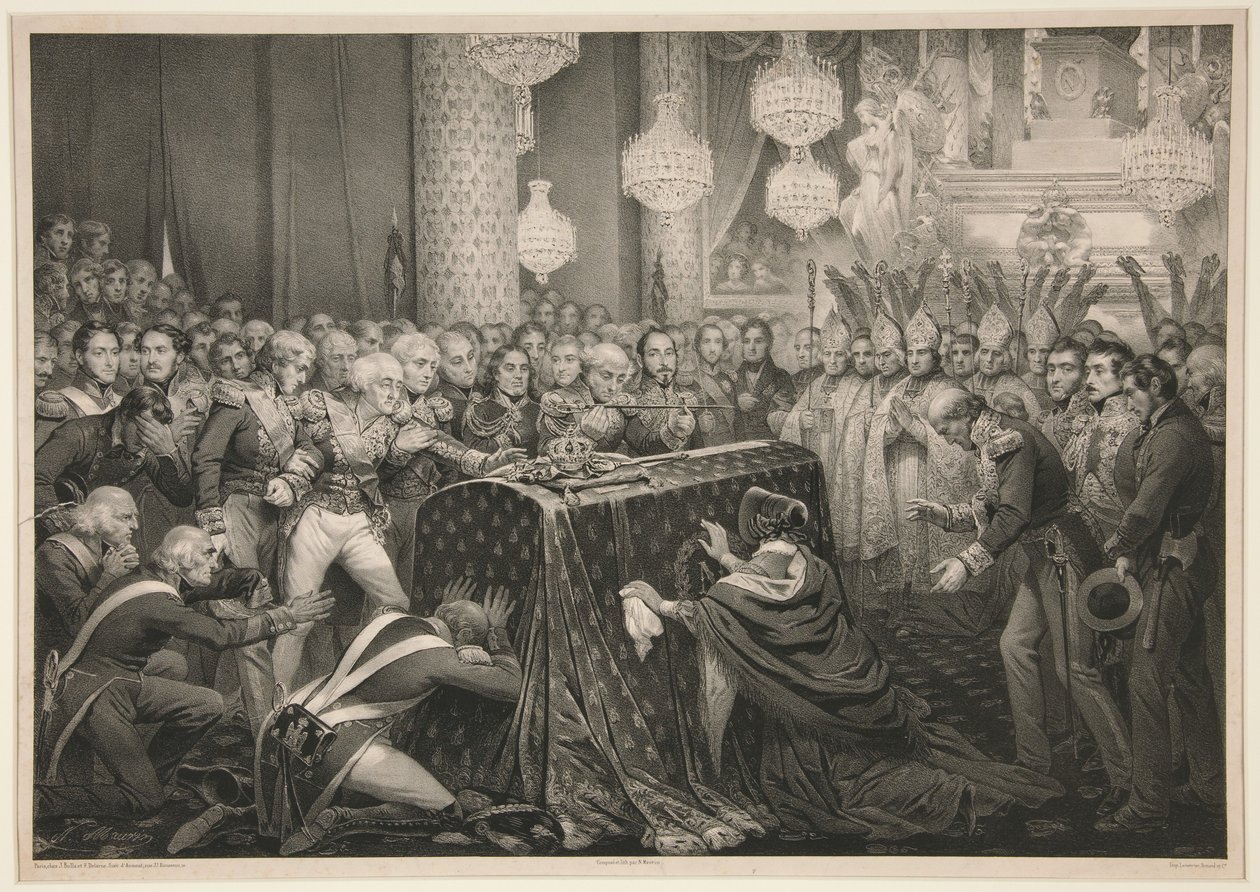 Kejsar Napoleons kvarlevor vid Invalides av Nicolas Eustache Maurin