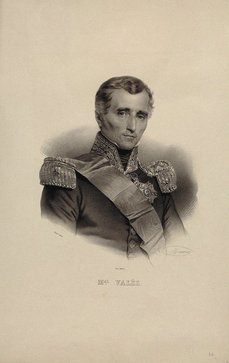 Porträtt av Sylvain-Charles, Comte Valée 1773-1846. av Nicolas Eustache Maurin