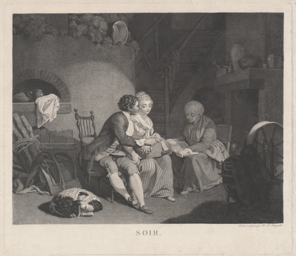 Soirafton, 1780-talet. av Nicolas Francois Regnault