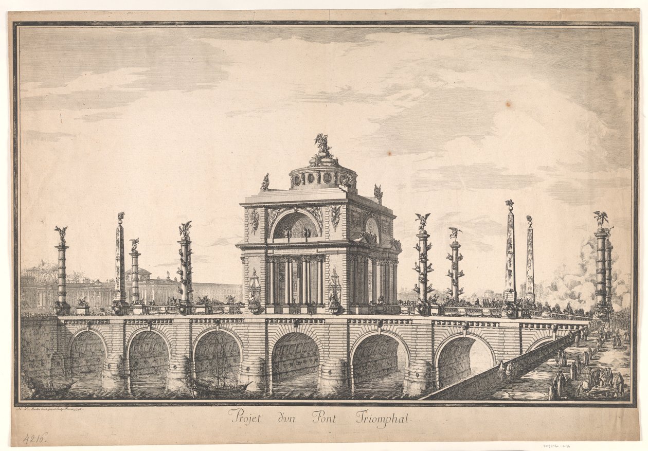 Triumfbroprojekt av Nicolas Henri Jardin