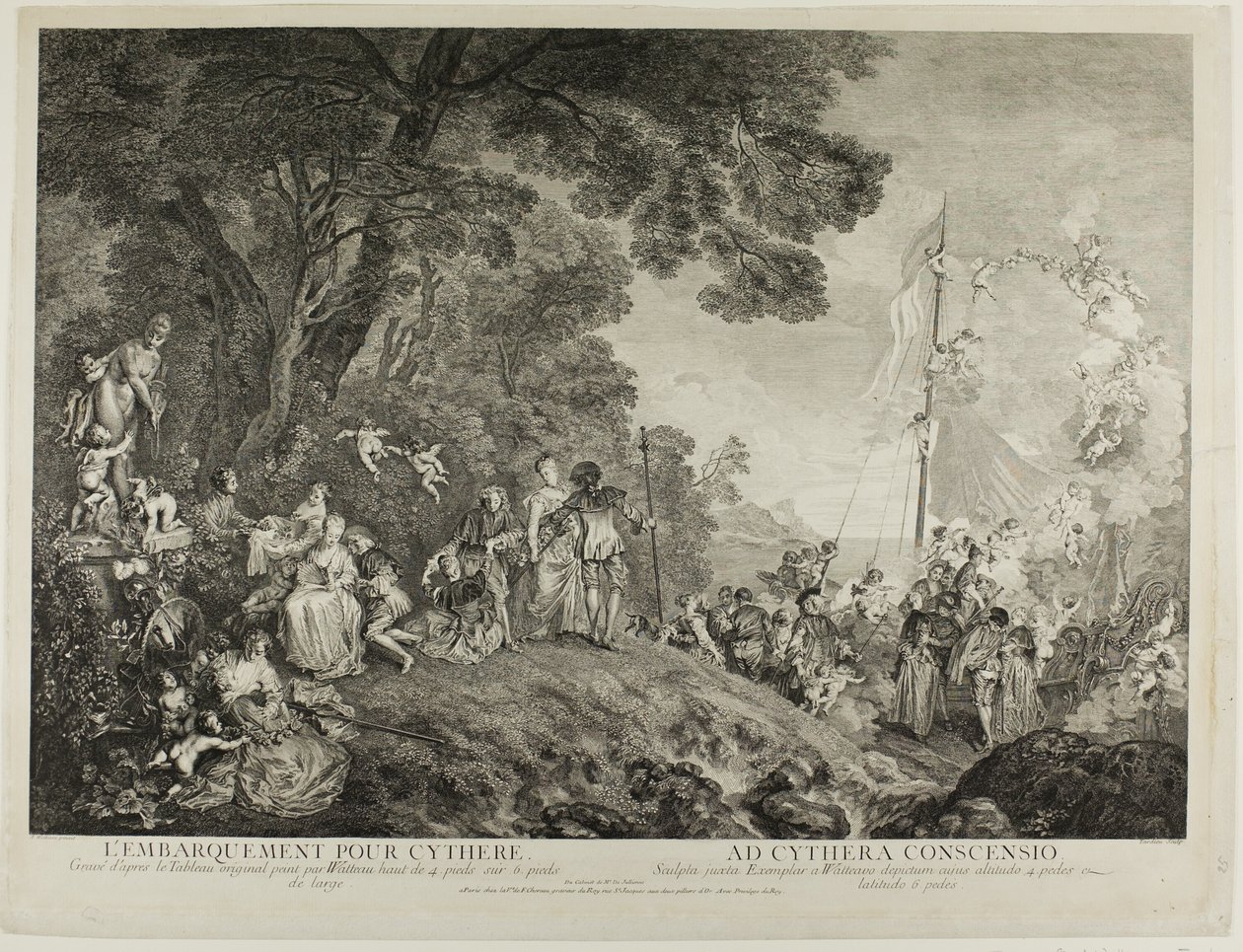 Pilgrimsfärd till ön Cythera av Nicolas Henri Tardieu