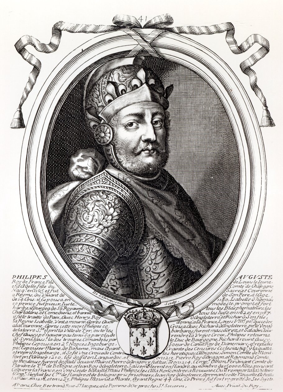 Philip Augustus II (1165-1223) Frankrikes kung, från 
