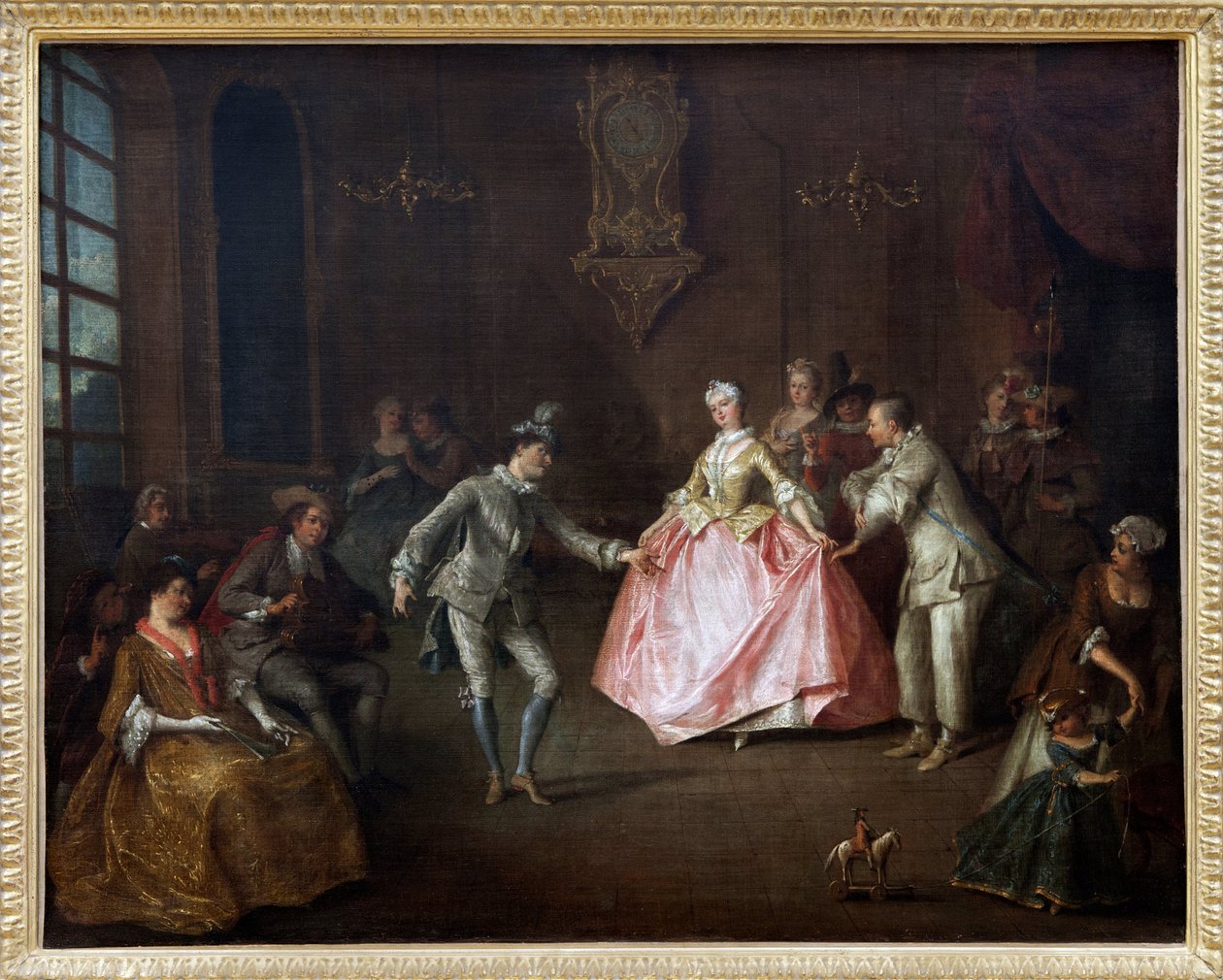 Före kostymbalen, Oljemålning på duk av Nicolas Lancret (1690-1743). Fotografi, KIM Youngtae, Nantes, Musee des Beaux Arts de Nantes. av Nicolas Lancret