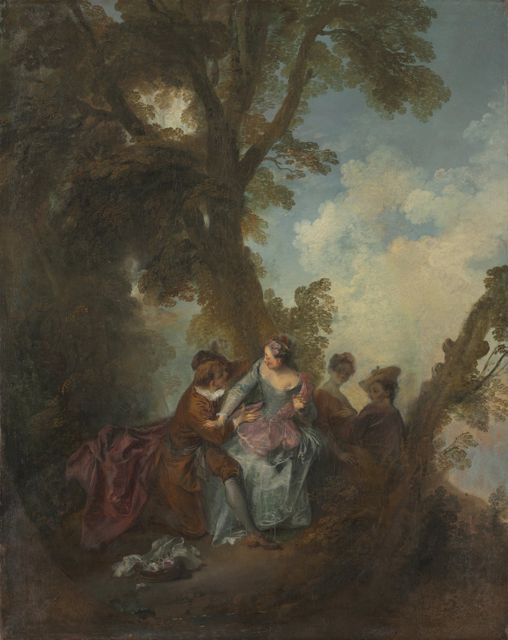 Declaration of Love, c.1720 (olja på duk) av Nicolas Lancret