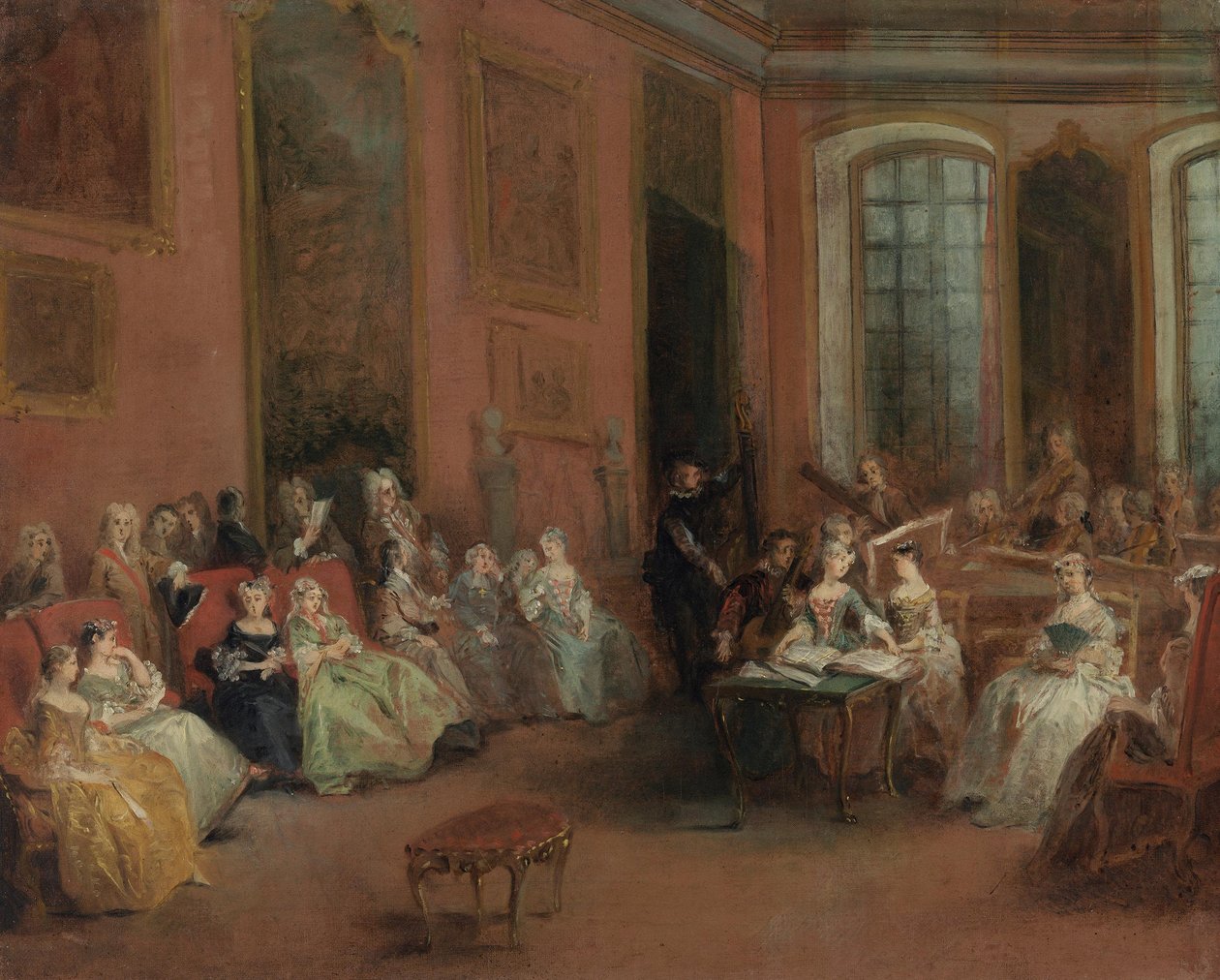 Konsert i salongen av Nicolas Lancret