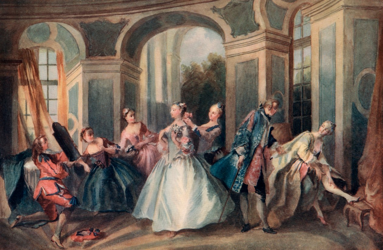 Människans ålder, ungdom, 1730-1735 1912. av Nicolas Lancret
