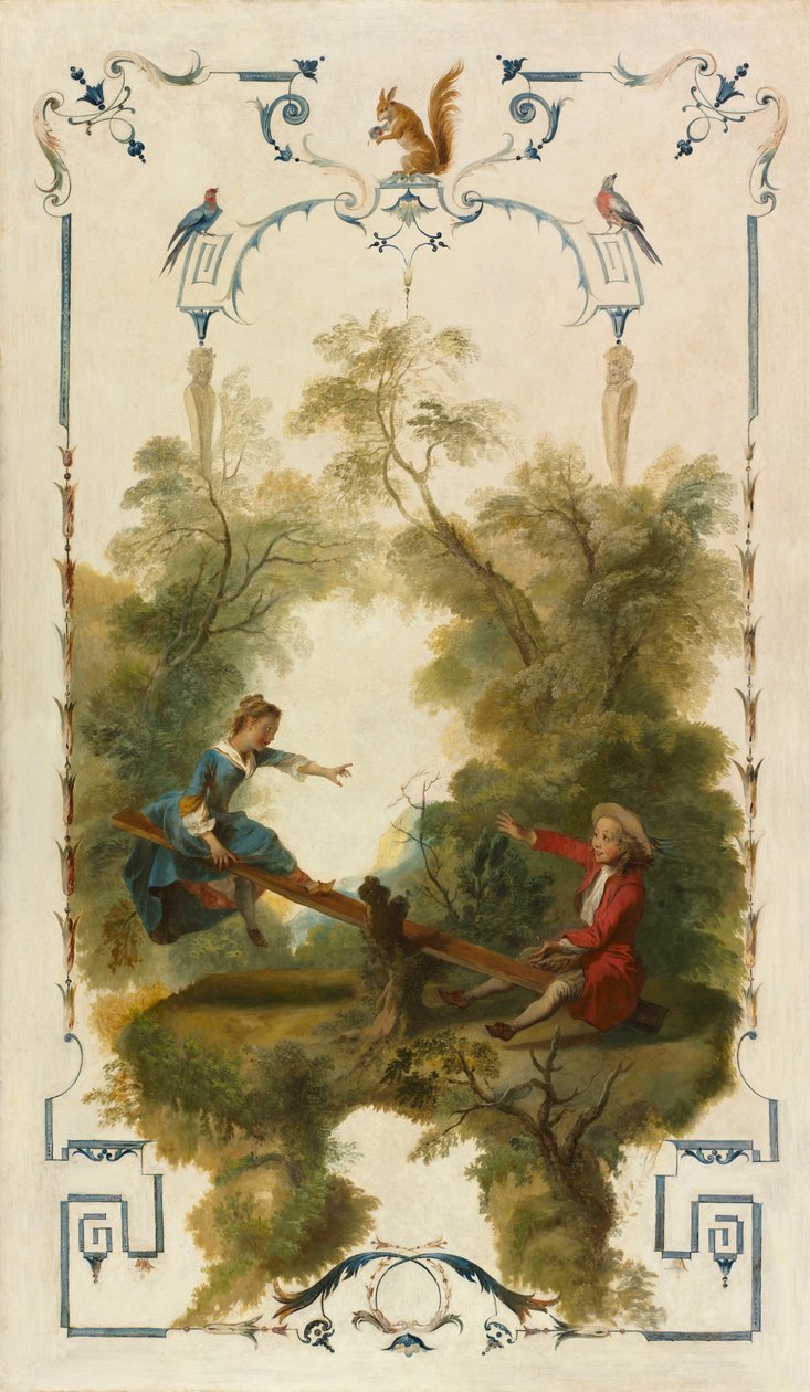 Gungbrädan, ca 1723-27 (olja på duk) av Nicolas Lancret