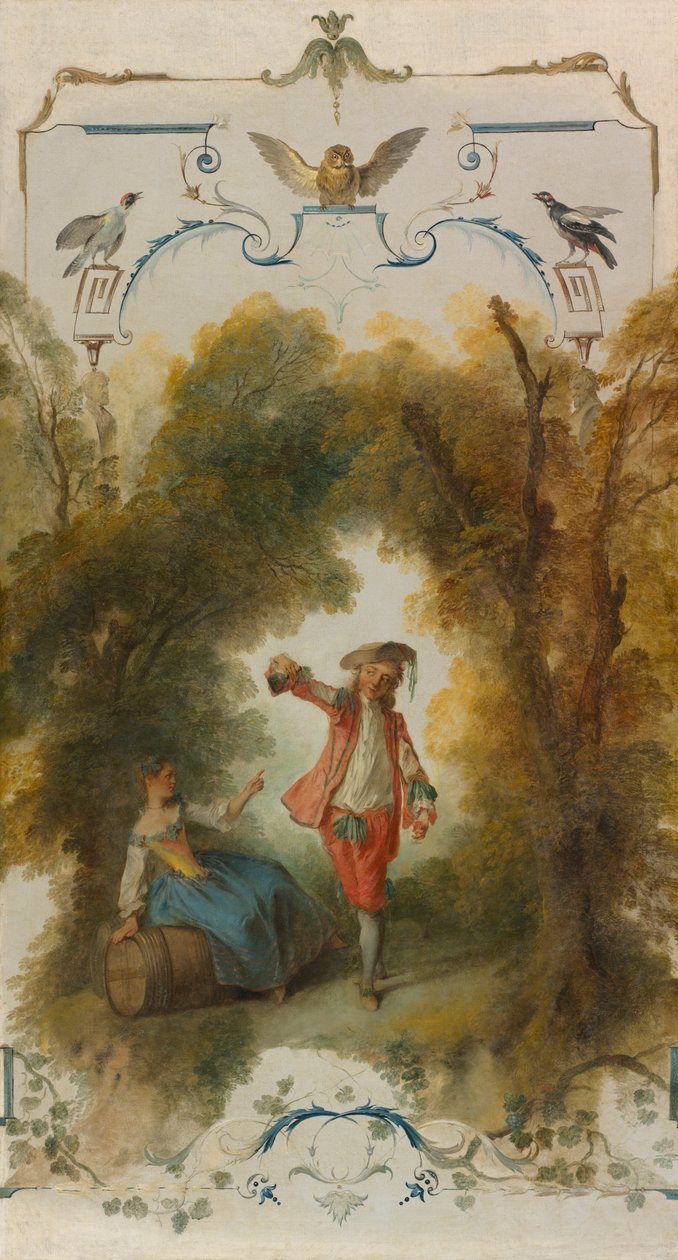 The Vineyard, ca 1723-27 (olja på duk) av Nicolas Lancret