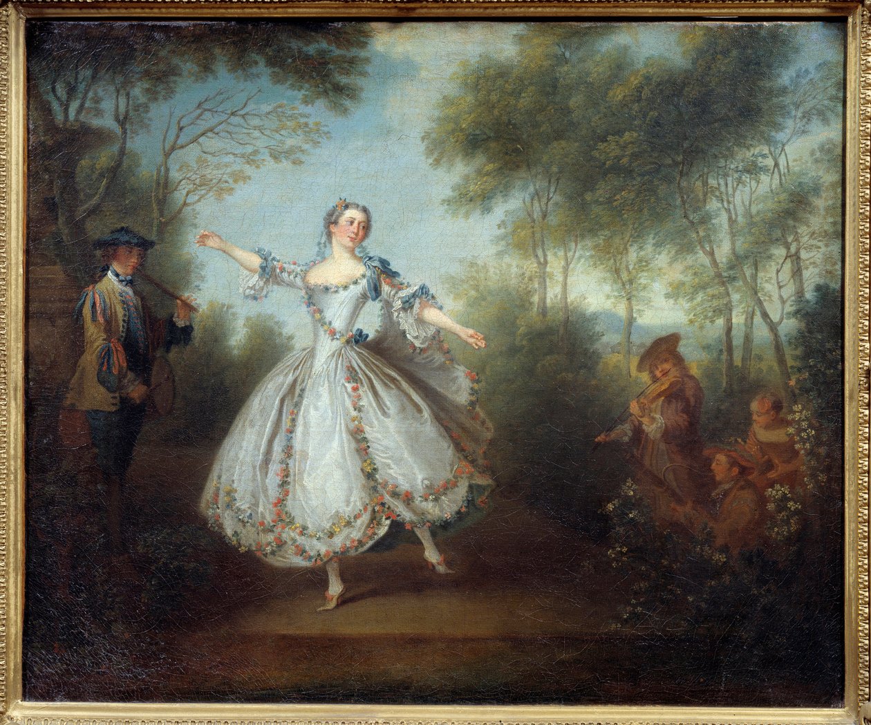 Dansaren Marie Anne Cuppi (1710-1770) kallade den dansande Camargo. Målning av Nicolas Lancret (1690-1743) av Nicolas Lancret