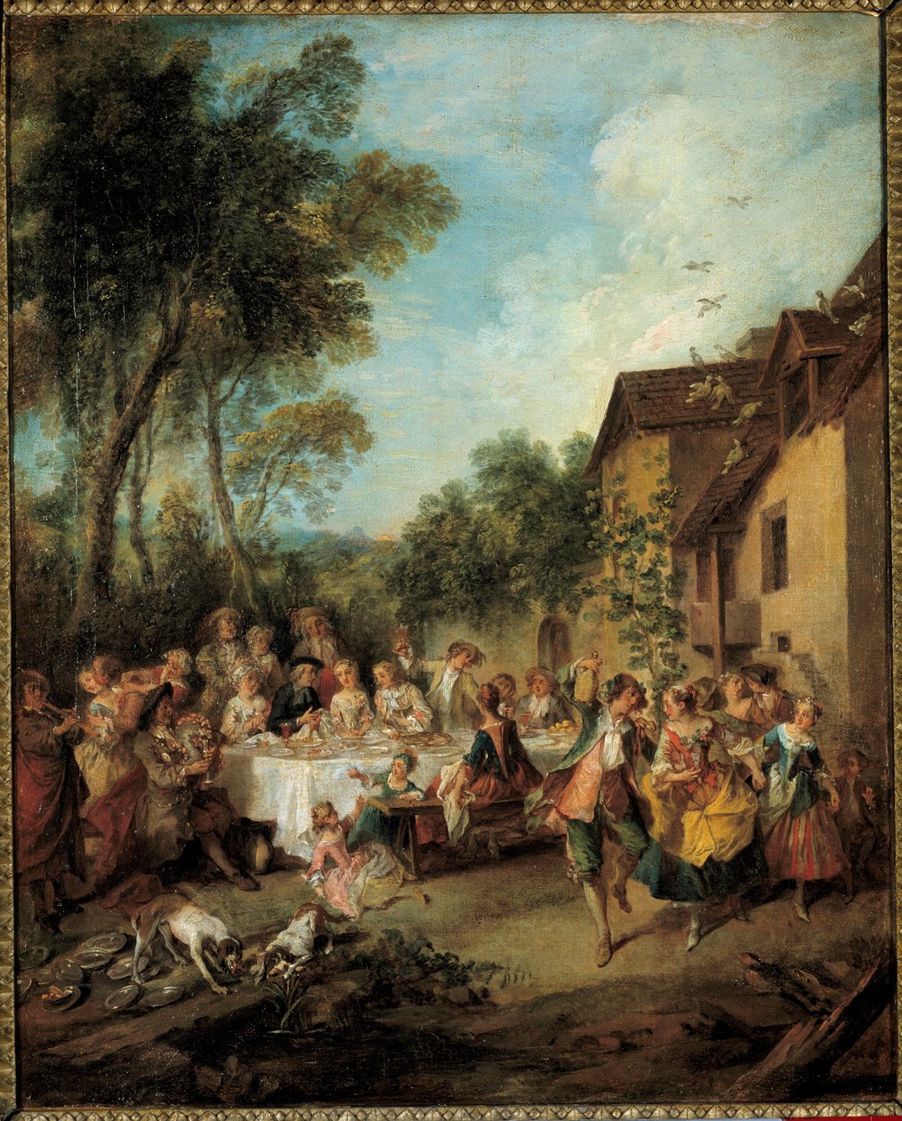 Smekmånadsmålningen av Nicolas Lancret (1690-1743) 1700-talets Angers, Museum of Fine Arts av Nicolas Lancret