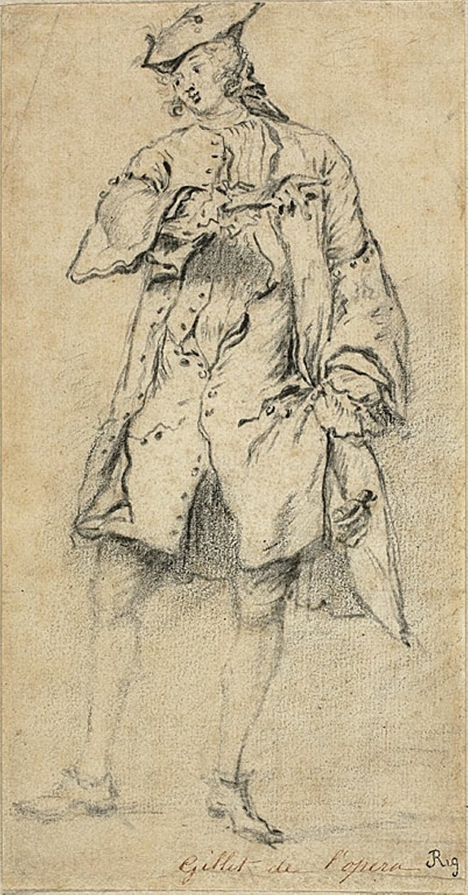 Ung Man Stå av Nicolas Lancret